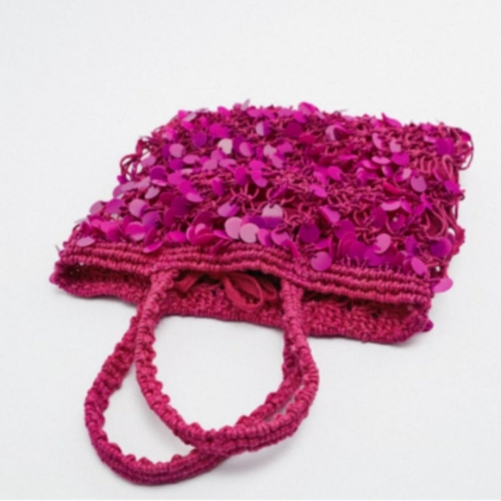 Zara Beaded Fabric Handbag - Picture 3 of 7